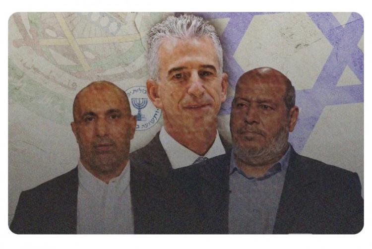 خبر مفبرك مفاده اجتماع رئيس الموساد الإسرائيلي مع القياديان في حركة "حماس" خليل الحية وزاهر جبارين بشكل سري بالدوحة